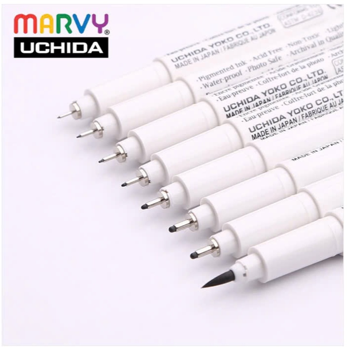 ปากกาวาดภาพ Marvy Uchida 4600 สําหรับการวาดภาพทางเทคนิค สเก็ตช์ และเส้นจุดเข็ม