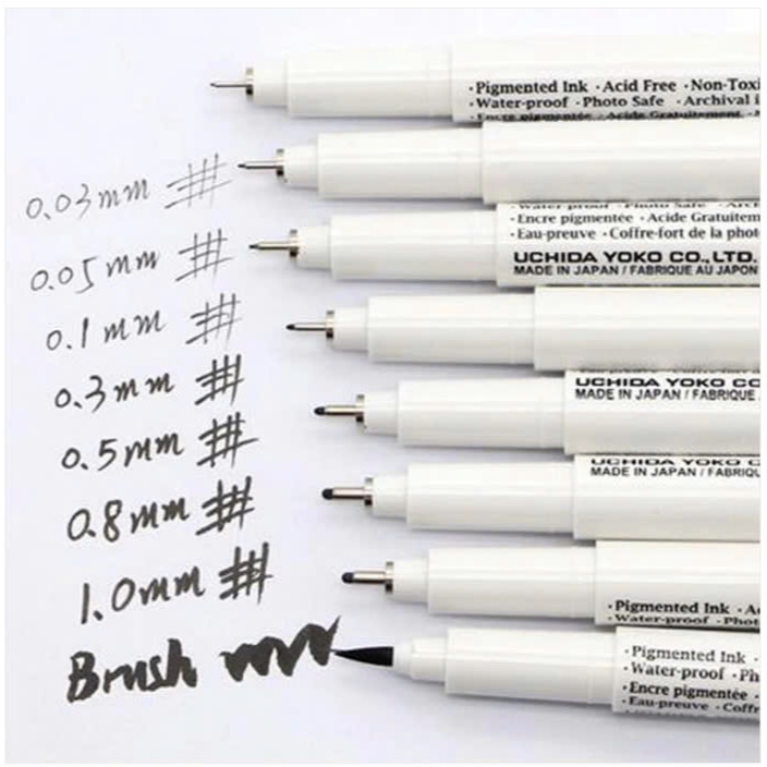 ปากกาวาดภาพ Marvy Uchida 4600 สําหรับการวาดภาพทางเทคนิค สเก็ตช์ และเส้นจุดเข็ม