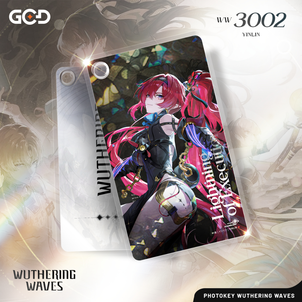 พวงกุญแจ PhotoKEY Wuthering Waves สุดเจ๋งเพื่อตอบสนองความรักของคุณและความรัก Yinlin Changli Phoebe -