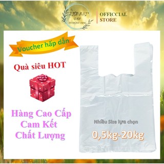 Túi Nilon Trắng Trong Suốt Cao Cấp 0.5kg - 20kg | Túi Đóng Gói Hàng, Túi Bóng PE Siêu Dai - Giá Sỉ