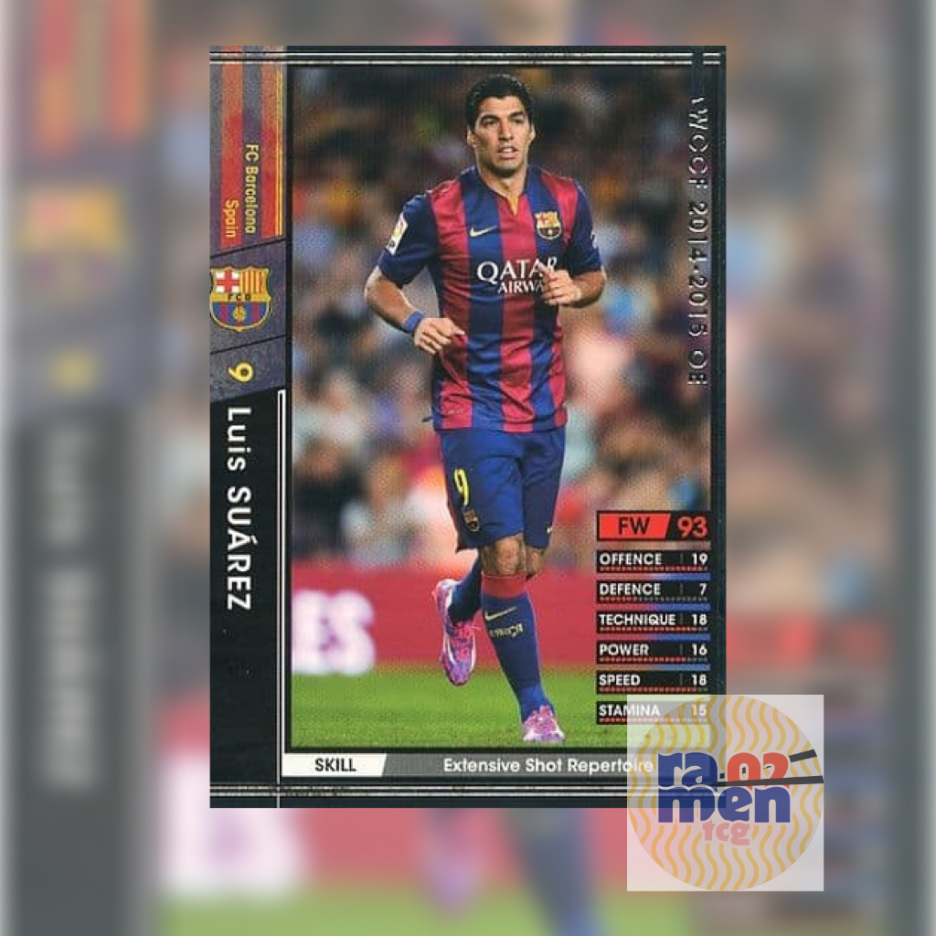 [Ramen02] การ์ดฟุตบอลแท้ PANINI - Luis Suarez - WCCF 2014-2015 OE - Barcelona