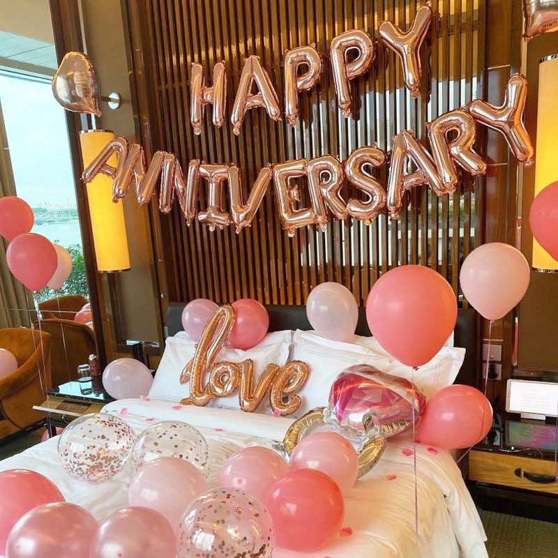 ชุดลูกโป่ง HAPPY ANNIVERSARY ตกแต่งปาร์ตี้