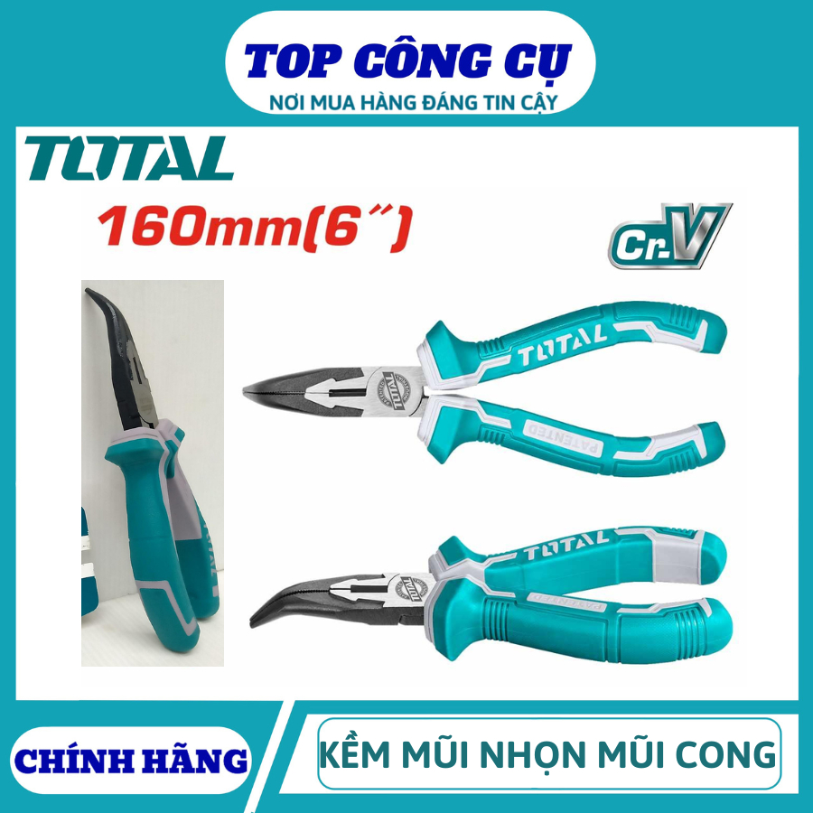 TOTAL TOTAL TOTAL คีมปากโค้ง 6/160MM THT24616