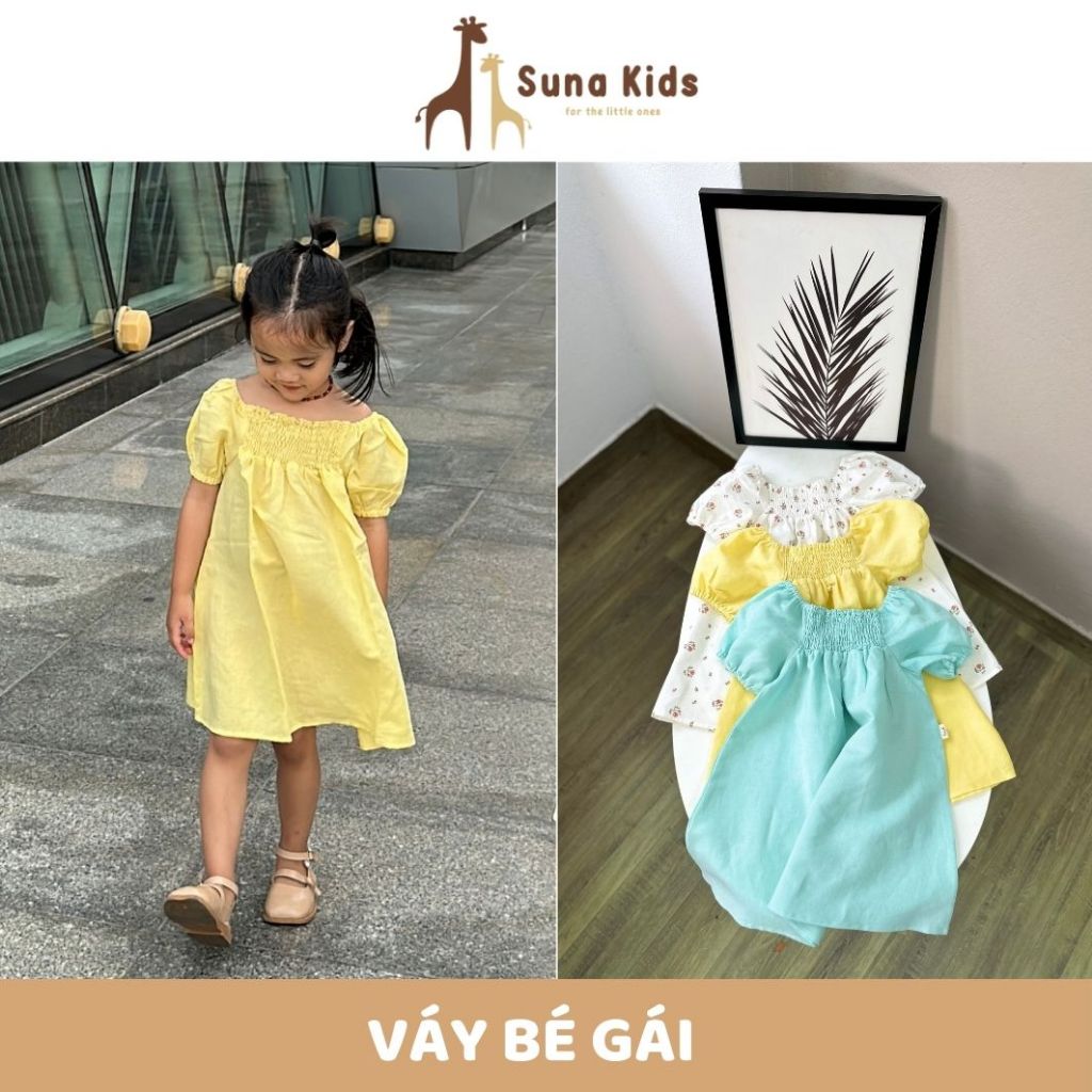 Suna Kids - VT211- เดรสอกยางยืด - ไซส์ 1 ถึง 6 ขวบ