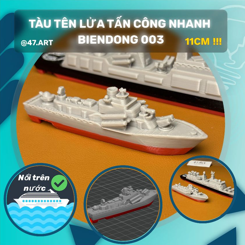 บิลเดง 003 เรือขีปนาวุธจู่โจมเร็ว - เรือรบดาวทอง [ยีน 47ศิลปะ - งานพิมพ์ 3 มิติ]