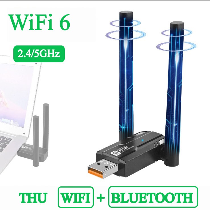 Usb Wifi speed 900M ไม่จําเป็นต้องติดตั้งไดรเวอร์รับสัญญาณ wifi แบนด์ 2.4Ghz และ 5Ghz ของทุกผู้ให้บร