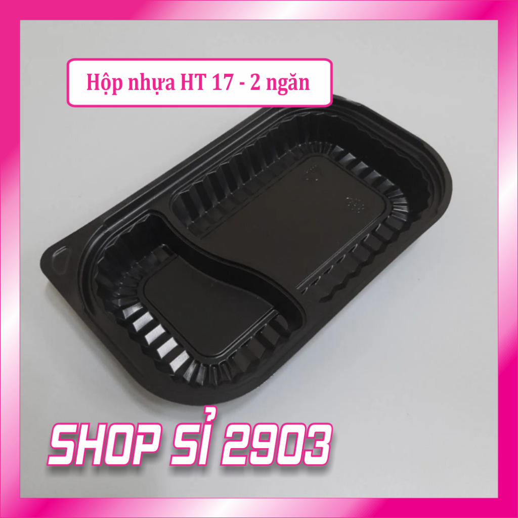 [Combo 2 แพ็ค = 100 ชิ้น] กล่องพลาสติกฐานสีดํา HT12/HT17/HT203/HT25/HT19