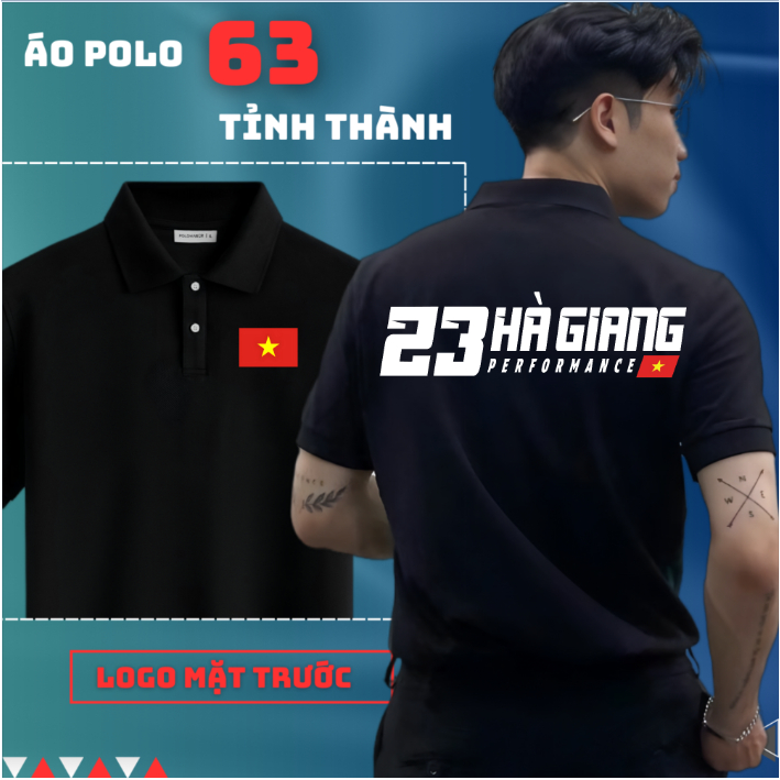 POLO SHIRT 63 PROVINCES - 23 HA GIANG - ผ้า CVC สุดเท่