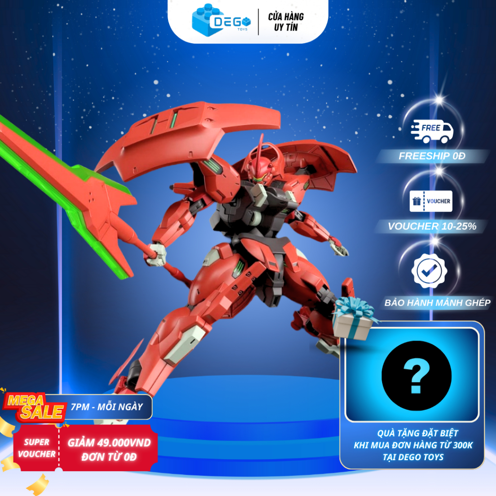 โมเดลประกอบ Hg Darilbalde XFS Xingfeng สเกล 1/144 สูง 12 ซม. Darilbalde DEGO Toys ของเล่นประกอบโมเดล