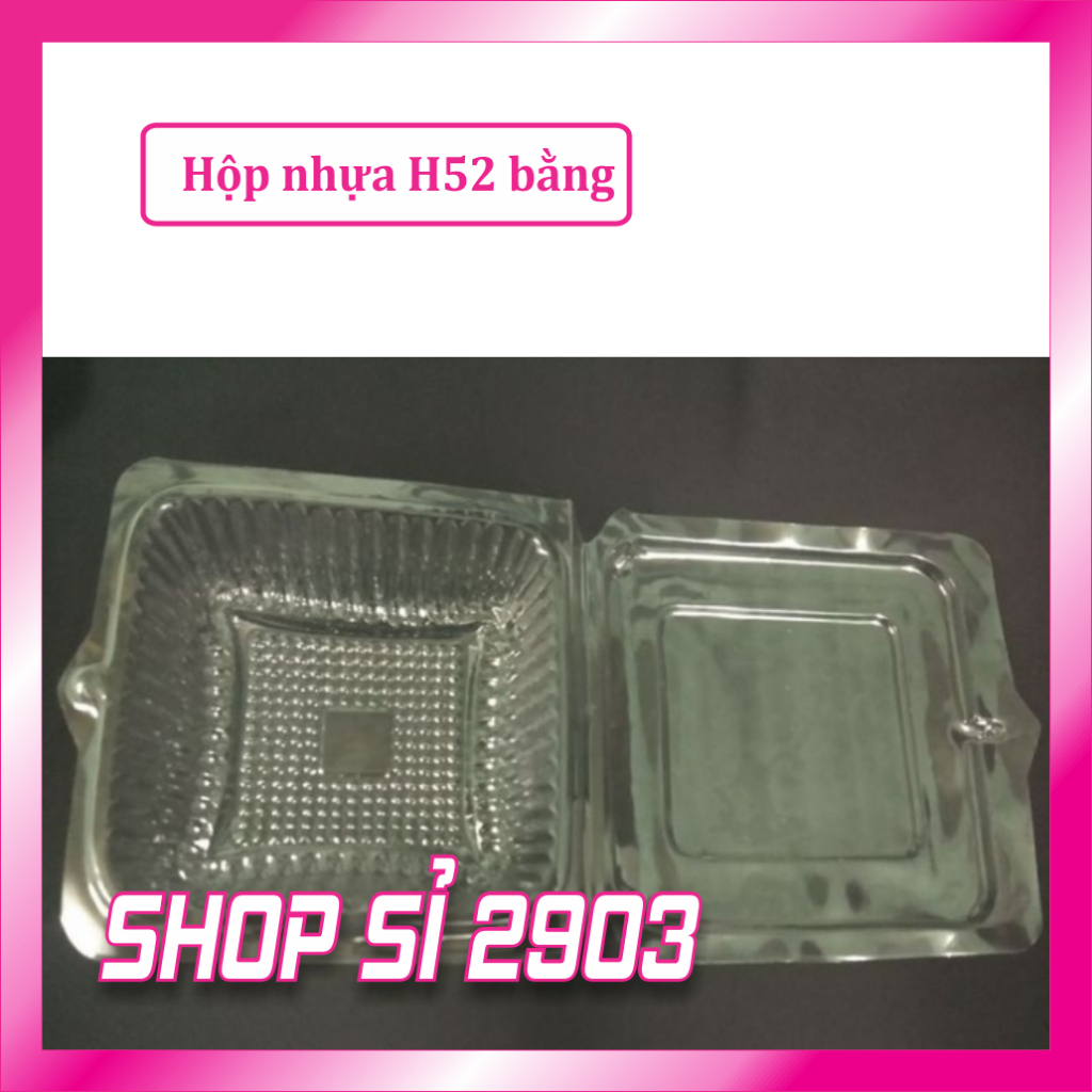 (COMBO 500 PCS)H52 กล่องพลาสติกแบน - กล่องพลาสติก TP05