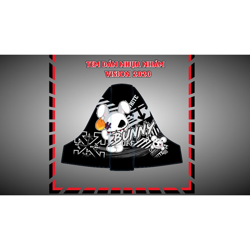 สติกเกอร์แฟริ่ง BAC fire BUNNY สุดฮอต และวิสัยทัศน์ 2020-2024 ตกแต่งป้องกันรอยขีดข่วนใหม่