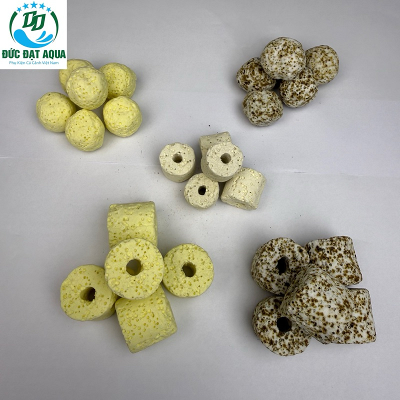 เครื่องลายครามทรงกระบอกหินอ่อนเซรามิกเกลือและพริกไทยและสีเหลือง 5 กก. เครื่องกรองน้ําตู้ปลา