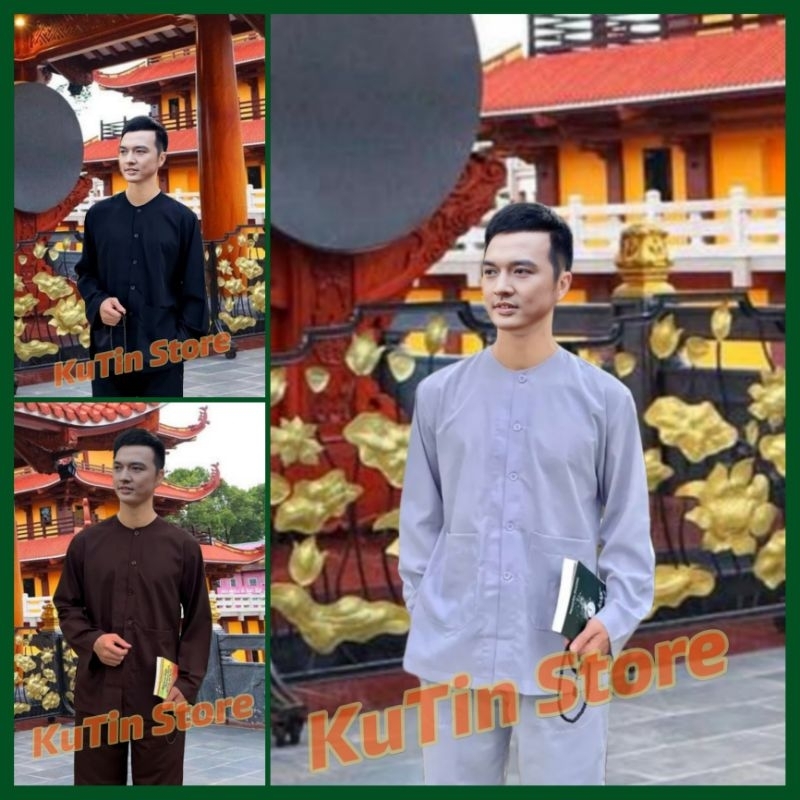 Ba ba for men in kate ผ้าไหม 45-85kg (ชุดเสื้อผ้าไม่มีผ้าพันคอ)