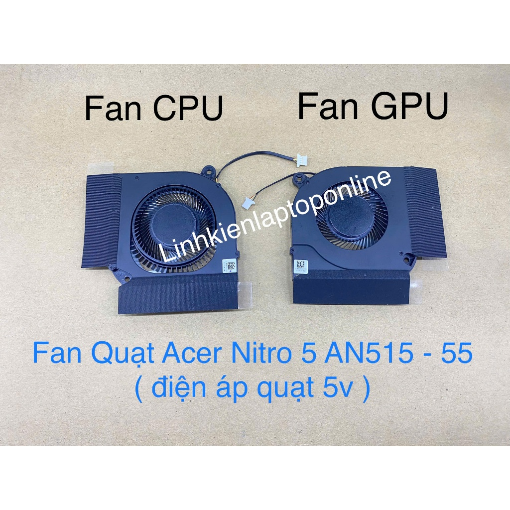 พัดลมระบายความร้อน Acer Nitro 5 AN515-55 AN515-56 AN515-57 AN515-45 AN517-52 (ประเภทพัดลม 5V) Zin ให