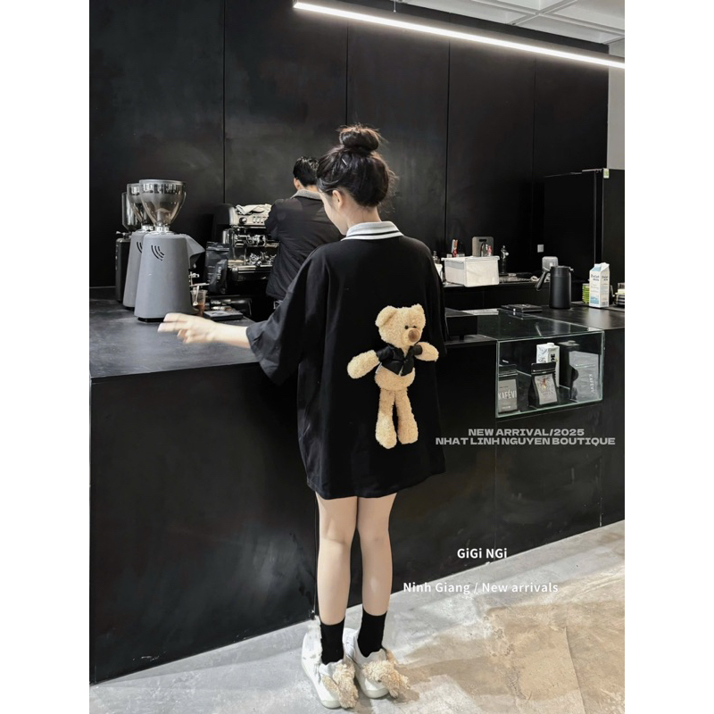 เสื้อโปโล 13De Marzo สีดํา [พร้อมส่ง]