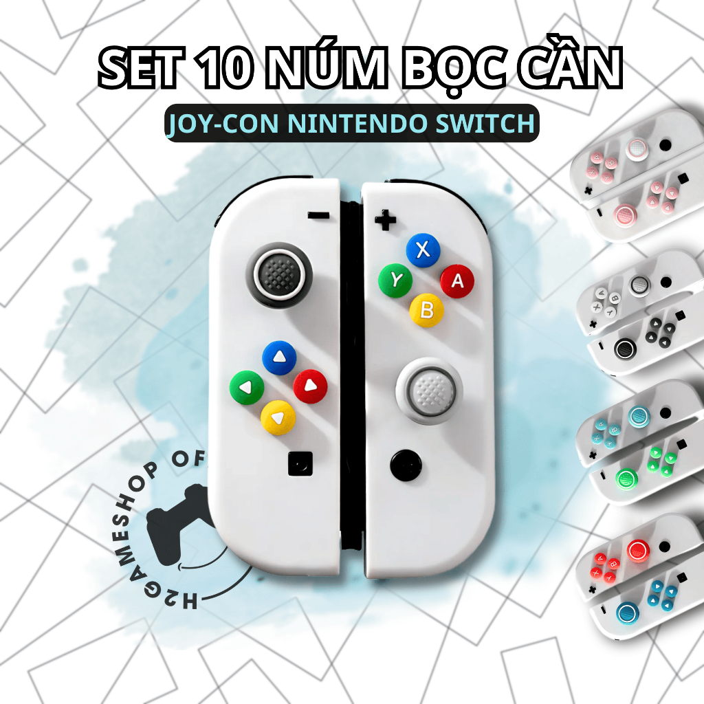 ABXY & D-Pad, ชุดคอมโบปุ่มอะนาล็อก 10 ปุ่มระดับพรีเมียมสําหรับ Nintendo Switch/OLED - การออกแบบตามหล