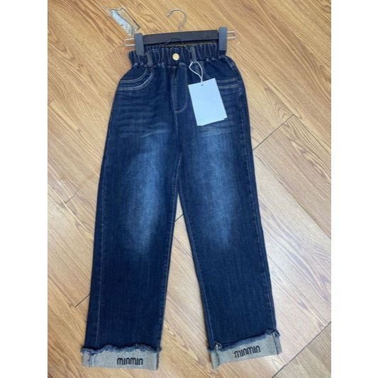 กางเกงยีนส์ขนเป็ดเด็กผู้หญิง Miumiu