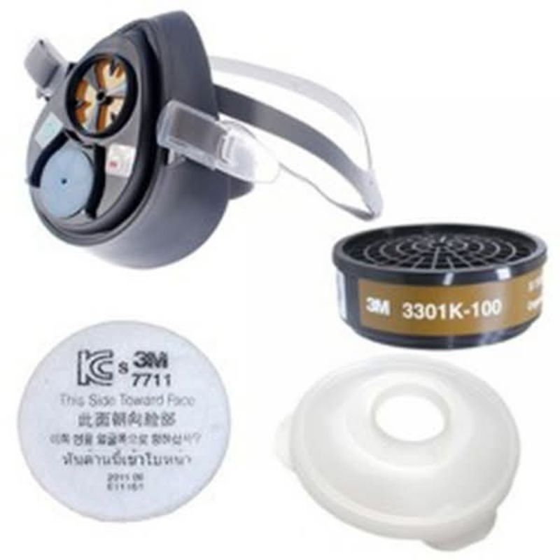 [GENUINE] 3M 100 กรองแก๊สป้องกันควันรวมกับหน้ากาก 3M 3200