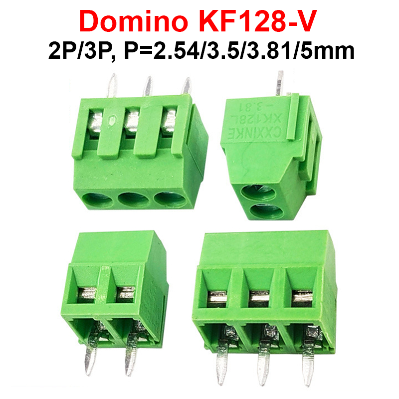 ขาตรง Domino KF128-V 300V 10A P=2.54/3.5/3.81/5mm
