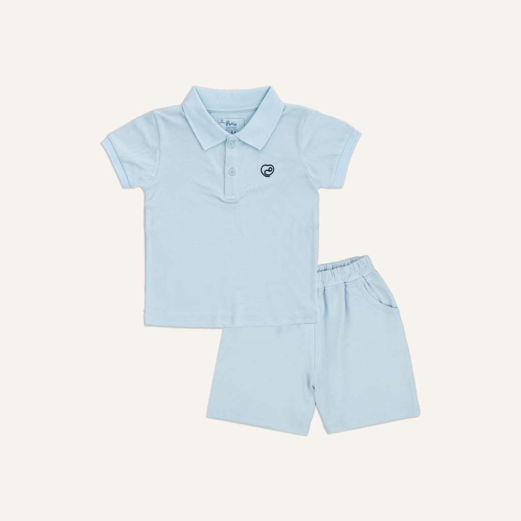 ชุดเซ็ตแขนสั้นคอโปโล Bpn130313 | เสื้อผ้าเด็ก BU ของแท้