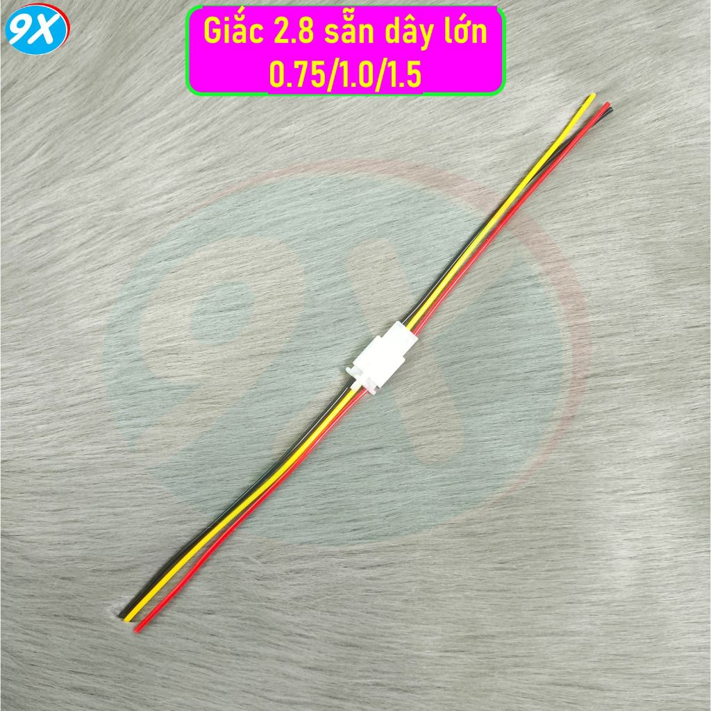 แจ็ค 2.8 1P 2P 3P 6P 9P Pre-Wired ขนาดใหญ่ 0.75/1.0/1.5 ติดตั้งสําหรับรถยนต์และรถจักรยานยนต์