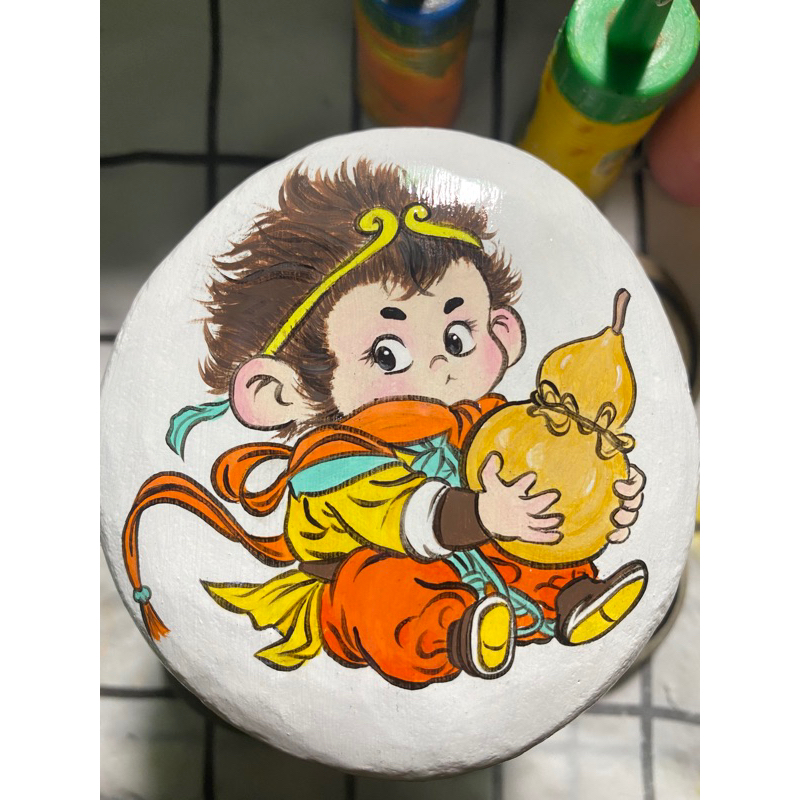 Wukong Sun wukong น่ารักทาสีกรวดแฮนด์เมด