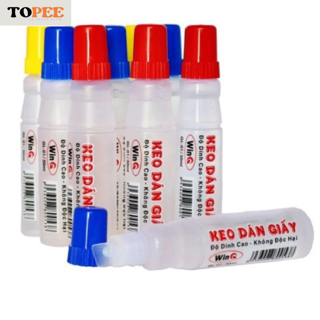 [GL01] COMBO 2 ขวดกาวกระดาษ / น้ําวาง / กาวน้ํา / กาวน้ํา / กาว 30ml Win Q / WinQ GL 01/ GL-01 - ของ