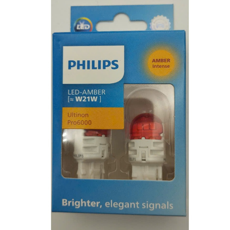 Philips W21W 7440 Ultinon pro6000 T20 ไฟเลี้ยว Led