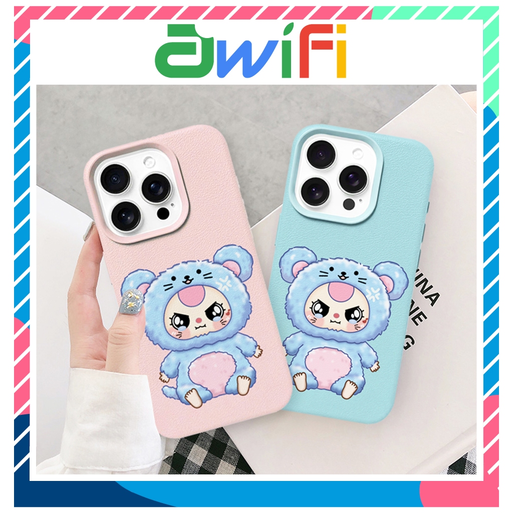 เคส Iphone TPU ลายหนังนุ่ม BB3 blue mouse 6/6plus/7/8/plus/x/xs/11/12/13/14/15/16/pro/max/promax - S