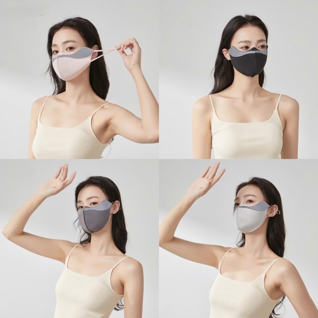 UPF 50+ หน้ากากระบายความร้อนกันแดดพร้อมช่องระบายอากาศ kt9