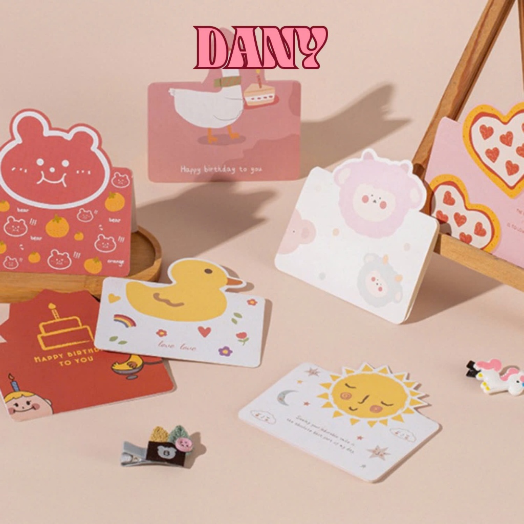 DONY (การ์ด 22) COMBO OF 5 การ์ด 3 มิติน่ารักที่จดจําขอบคุณ HAPPY BIRTHDAY