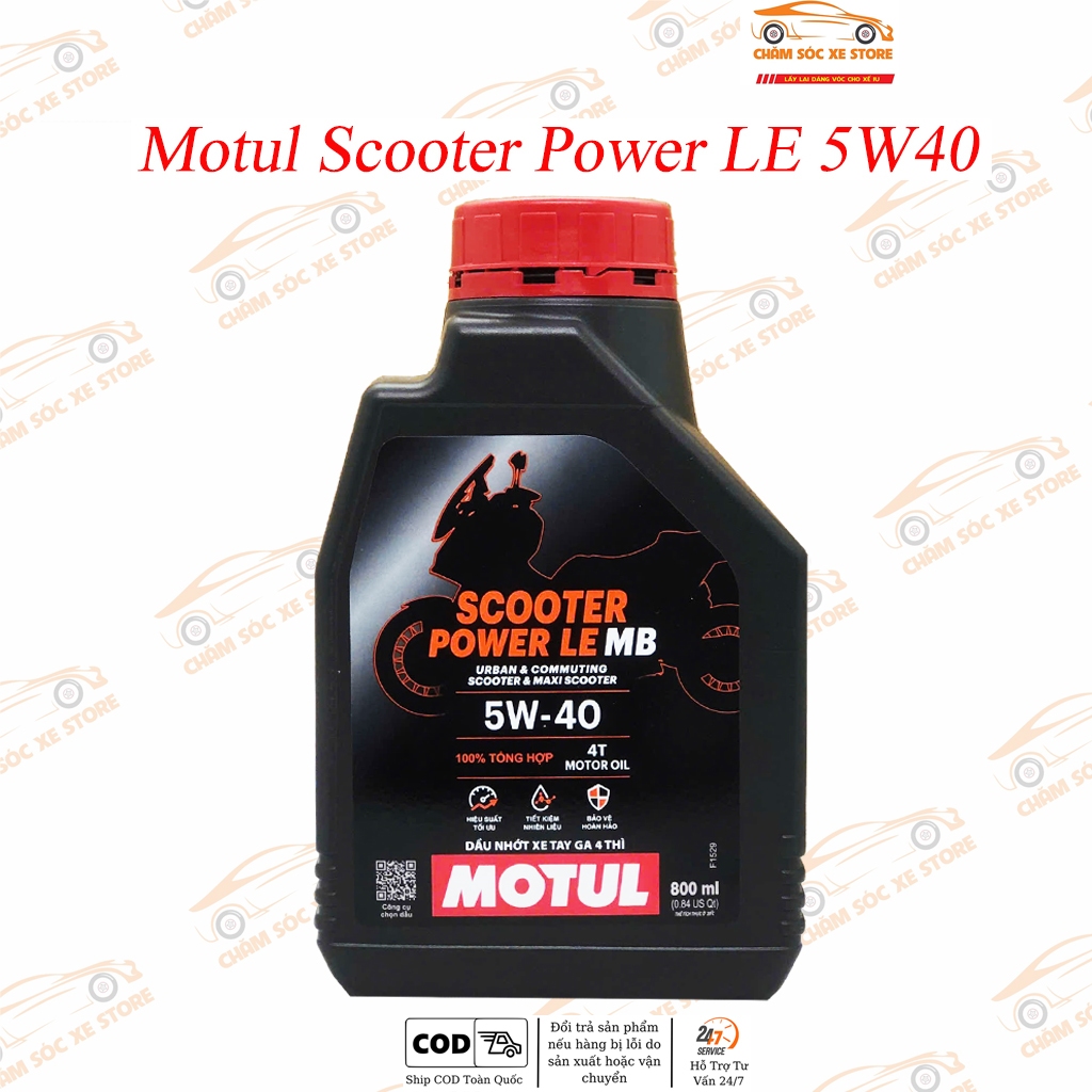 Motul Scooter Power 5W40 น้ํามันสังเคราะห์สําหรับสกู๊ตเตอร์