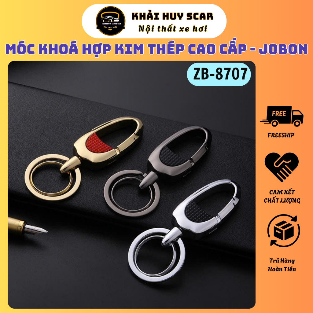 (ZB-8307) JOBON Peak Brand High Quality Motorcycle Car Keychain JOBON - Egg Huy Scar
