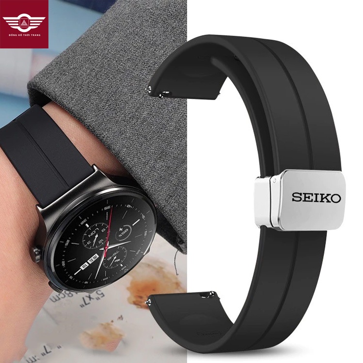 Sost สายซิลิโคนพร้อมหัวเข็มขัดแม่เหล็กสําหรับ Seiko 5 SKX007 SKX009 ขนาด 20 มม. 22 มม.