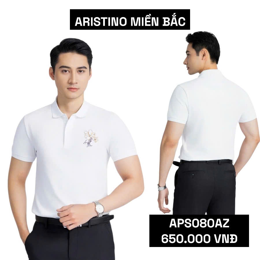 Aristino APS080AZ เสื้อโปโลผู้ชายทําจากผ้าฝ้ายออร์แกนิก น้ําหนักเบา คอปกและแขนทอซี่โครงแข็งแรงและสง่