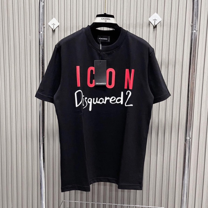 Hot DSQ Disquared 035 เสื้อยืด DSQ ฤดูร้อนเสื้อสําหรับผู้ชายและผู้หญิง Cool Cotton Design
