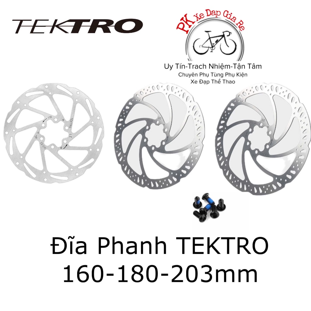 TEKTRO 160-180-203mm จานเบรกจักรยาน, จานเบรคจักรยาน tektro แท้, จานเบรคขายปลีก tektro คุณภาพสูง