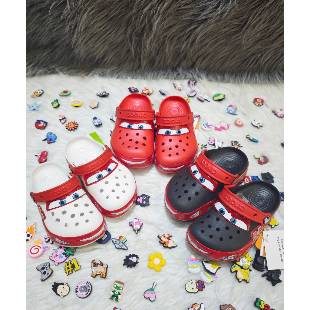 Mcqueen รองเท้าแตะไขว้รถยนต์, รองเท้าแตะในรถยนต์สําหรับเด็ก, กากบาทสําหรับรถยนต์แฟชั่นสําหรับเด็กทาร