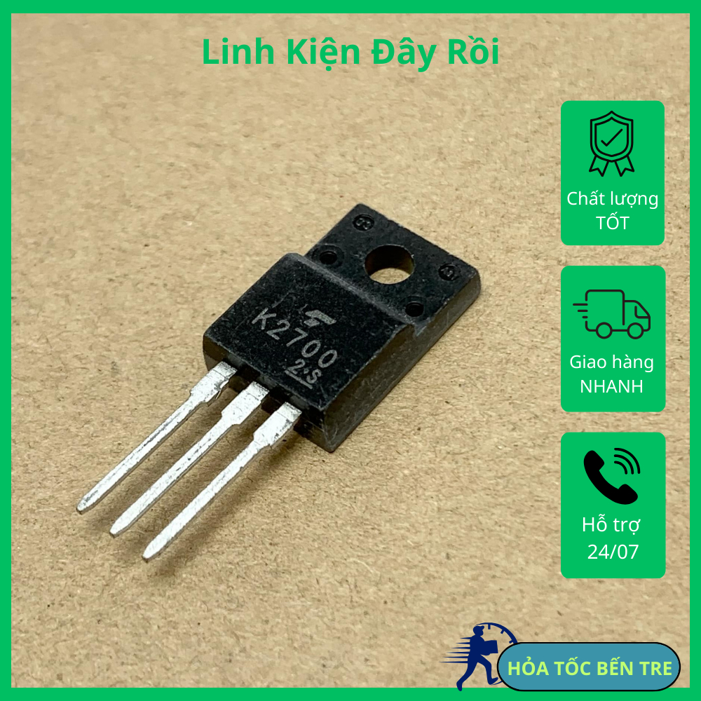 2SK2700 K2700 Mosfet 900V 3A 40W N ช่อง TO-220F