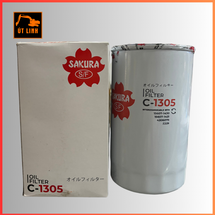 กรองน้ํามันเครื่อง C1305 ยี่ห้อ SAKURA STAL ST10716 P551381 LF3478 LF3470