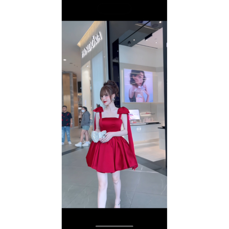 EXTREMELY BEAUTIFUL TAPTA DRESS พร้อมโบว์ไหล่หลวมและตาข่ายสําหรับงานปาร์ตี้, งานแต่งงาน, เหตุการณ์, หรูหรา PROMS - รูปที่ 5