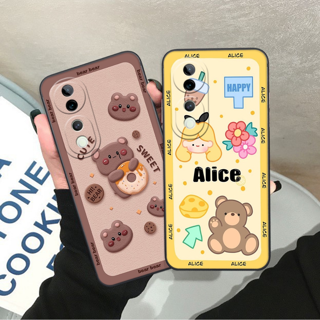 เคสสําหรับ Vivo S19 PRO 5G / V40 5G พิมพ์ลาย Brown - Pink Bear, Be@rick Bear, CUTEสุดๆ, CUTE