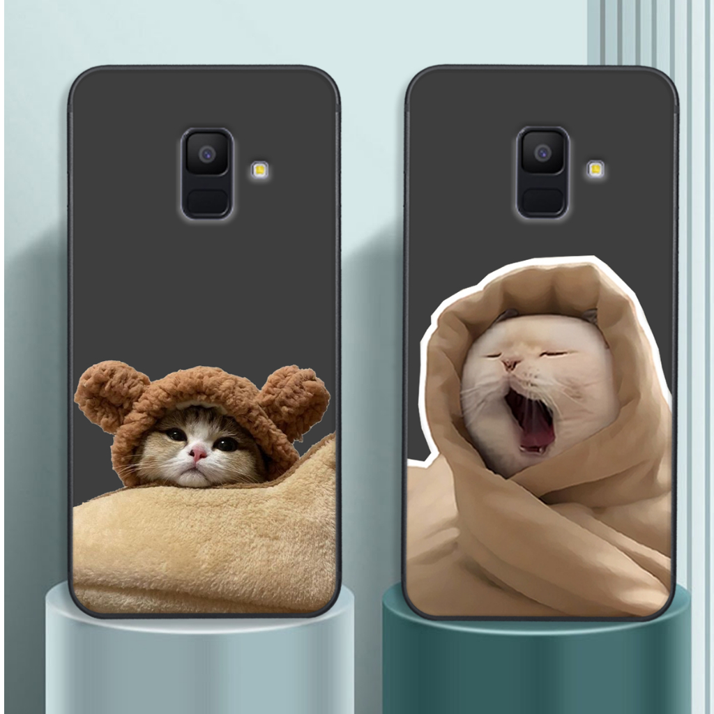 เคส Samsung A6 2018 / A6 Plus / A6+ พิมพ์ลายสุนัขและแมวน่ารัก ราคาถูก