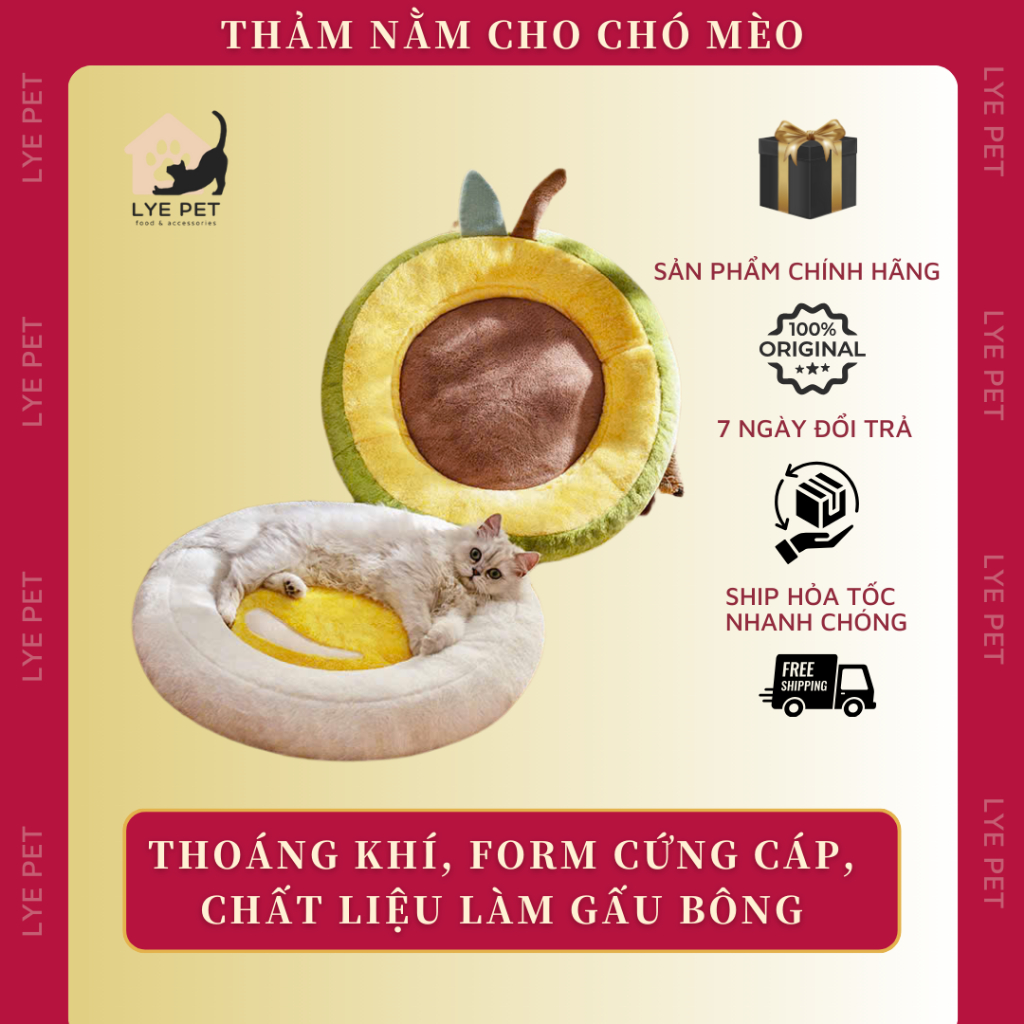 Avocado Pet Cushion - Lye Petshop