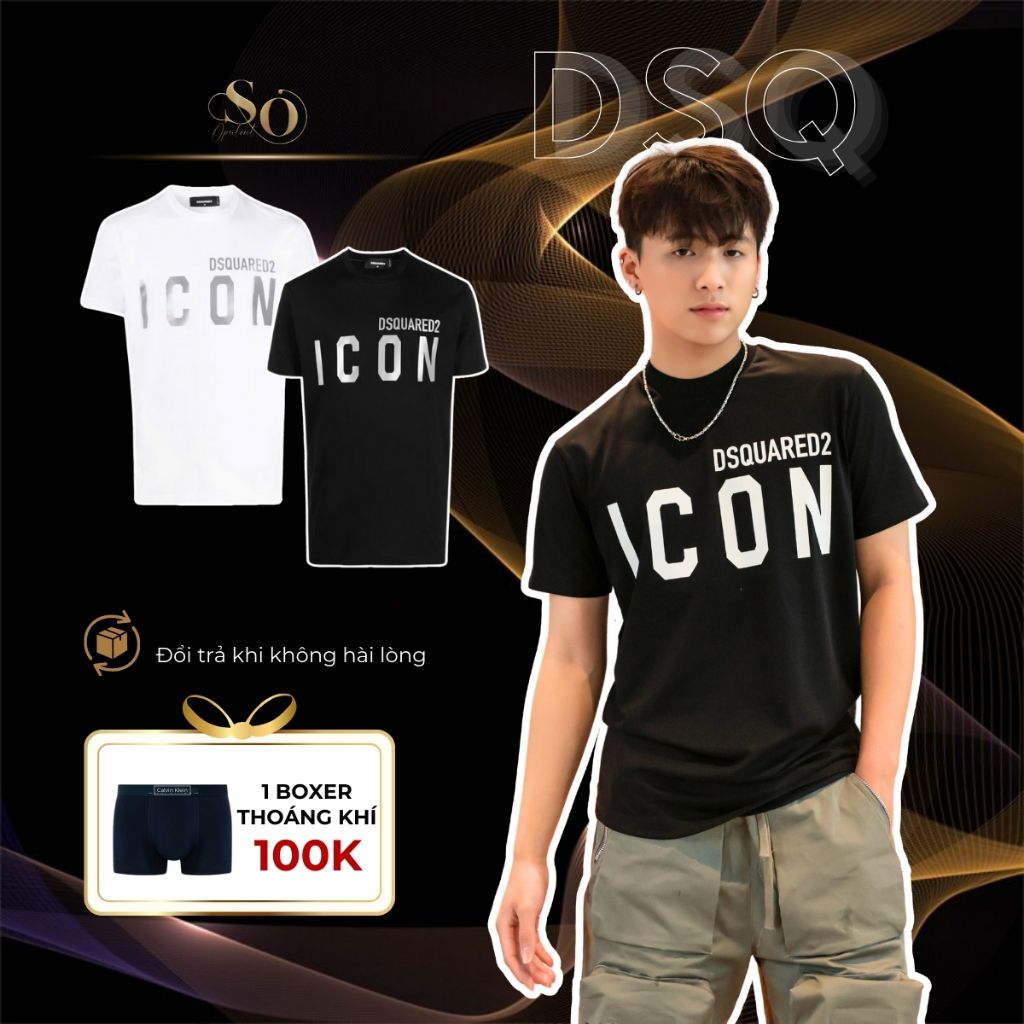 เสื้อยืดผู้ชาย DSQ Boy Street แขนสั้น ผ้าคอตตอน นําเข้าฮ่องกงคุณภาพสูง