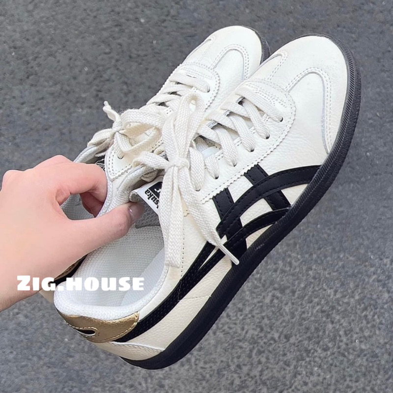Onit.suka Tiger Tokuten Sneaker สีขาว ดํา