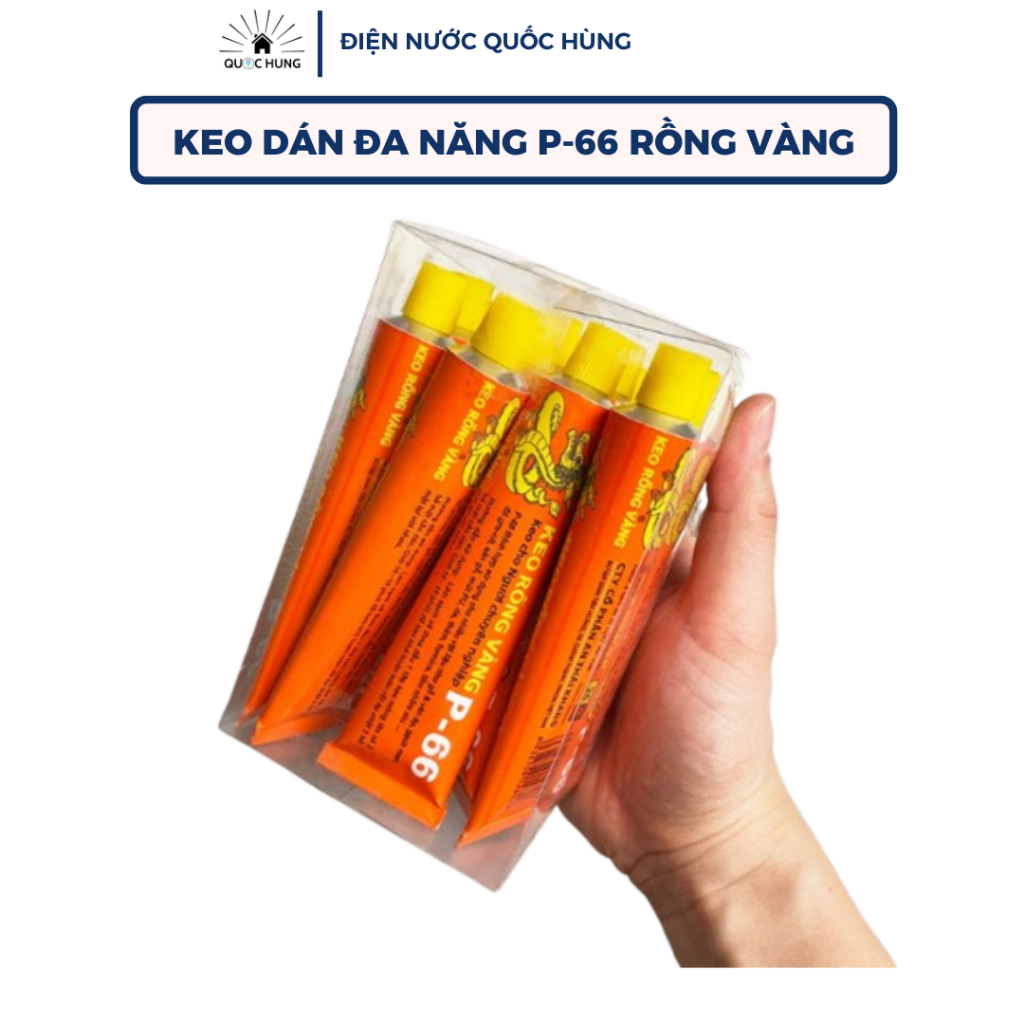 กาวมังกรทอง P66 วางอเนกประสงค์ - หลอด 25gr