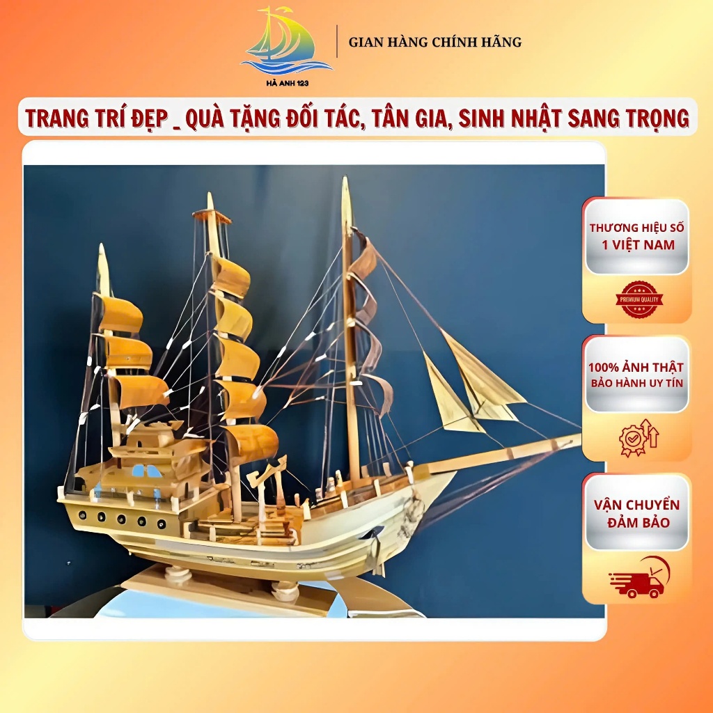 โมเดลเรือไม้ไทย - ประณีตและหรูหรา จาก Shop Ha Anh123