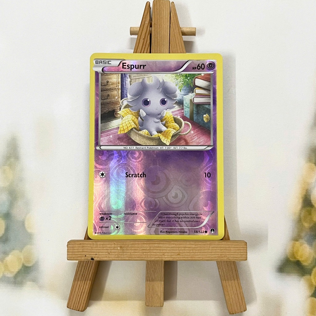 การ์ดโปเกมอน Espurr 58/122 - การ์ด XY: Breakpoint Common Reverse Holo ภาษาอังกฤษ