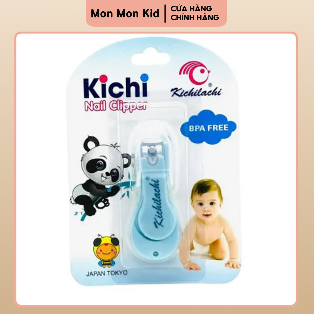 กรรไกรตัดเล็บ Kichi Kachi ของแท้สําหรับเด็กทารกทําจากพลาสติกและโลหะผสมคุณภาพสูงสําหรับความทนทานในอุด